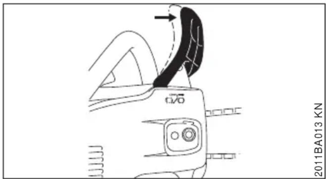 STIHL MS 151 C - Bloccaggio della catena - 1