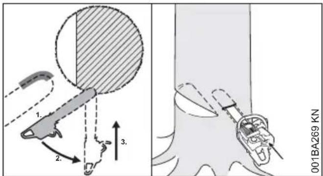 STIHL MS 151 C - Principes de la technique d'abattage - 2
