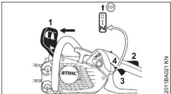 STIHL MS 151 C - Avviamento della motosega - 2