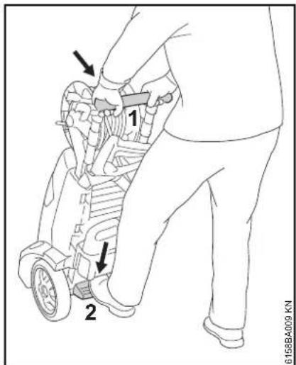 STIHL RE 282 Plus - Spostare l'idropulitrice - 1