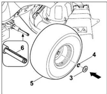 STIHL RT 4097 - Wiel monteren: - 2