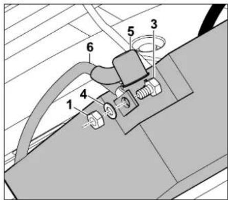 STIHL RT 4097 - Débranchement de la batterie : - 2