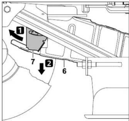 STIHL RT 4097 - Soltar la cubierta delantera de la correa trapezoidal: - 2