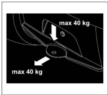 max 40 kg max 40 kg