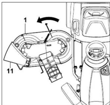 STIHL RT 4097 - Mähwerk entnehmen: - 1