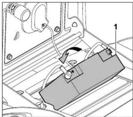 STIHL RT 4097 - Mise en place d'une batterie : - 1