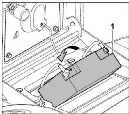 STIHL RT 4097 - Accu plaatsen: - 1