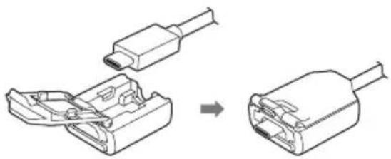 SONY DualSense Edge - Blokowanie przewodu USB w kontrolerze - 1