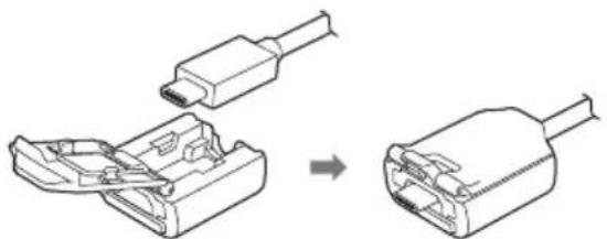 SONY DualSense Edge - De USB-kabel op de controller vergrendelen - 1