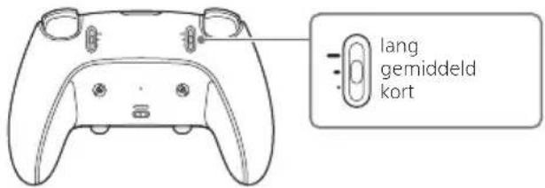 SONY DualSense Edge - De flexibiliteit van de L2/R2-toetsen wijzigen - 1