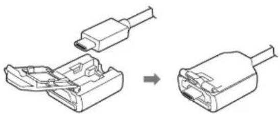 SONY DualSense Edge - Verrouiller le câble USB à la manette - 1