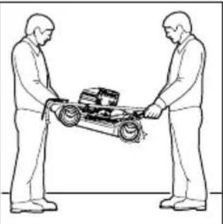 STIHL RM 248 - Carrying the lawn mower - 3