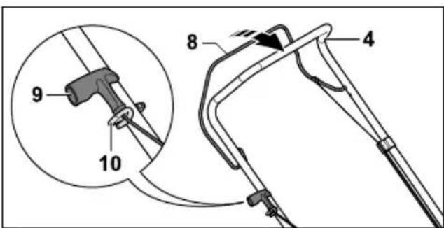 STIHL RM 248 - Attaching the Handlebar - 2