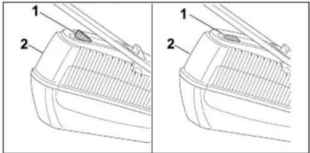 STIHL RM 248 - Grasopvangbox ledigen - 1