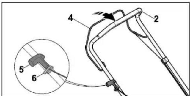 STIHL RM 248 - Folding Up the Handlebar - 2
