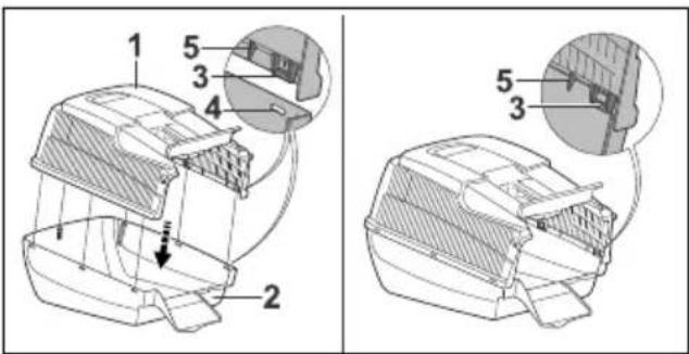 STIHL RM 248 - Assemblage du bac de ramassage - 1