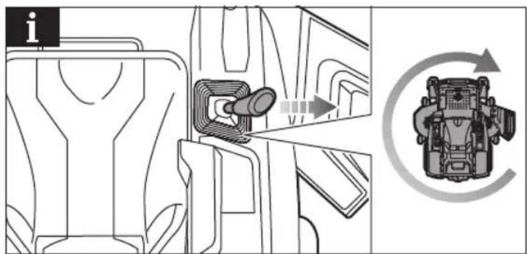 Diagram showing car seatbelt switch mechanism with labeled component and circular arrow indicating rotation or refresh.