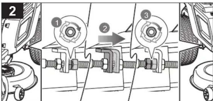 Diagram illustrating vehicle gear assembly steps with numbered components and directional arrows indicating motion