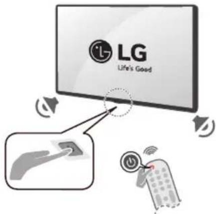 LG OLED65C3PUA - Mise sous tension du téléviseur - 1