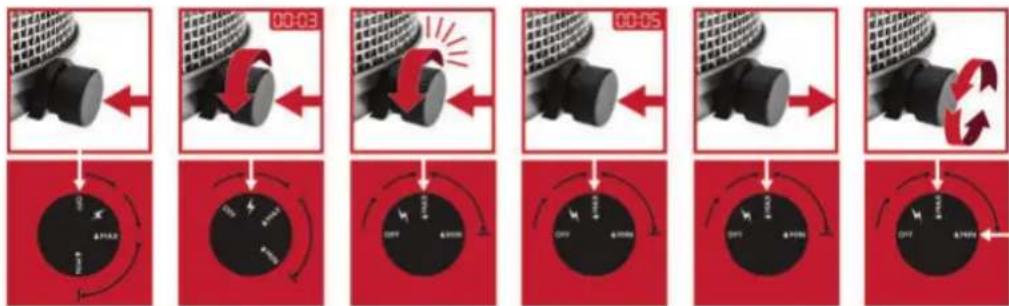 Cobb Premier+ gas - Placering af gasflasken under brug. - 2