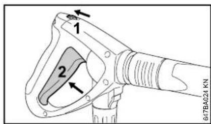 STIHL RE 272 Plus - Χρήση πιστολιού εκτόξευσης - 1