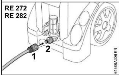 STIHL RE 272 Plus - Allacciamento dell'acqua - 2