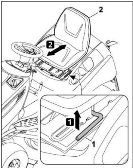 STIHL RT 6112 ZL - Fahrersitzverstellung - 2