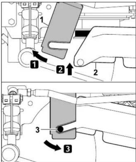 STIHL RT 6112 ZL - Montaggio della copertura della cinghia trapezoidale: - 1