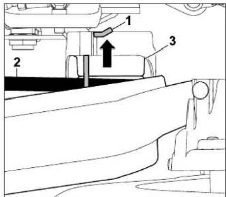 STIHL RT 6112 ZL - V-riem losshaken: - 2