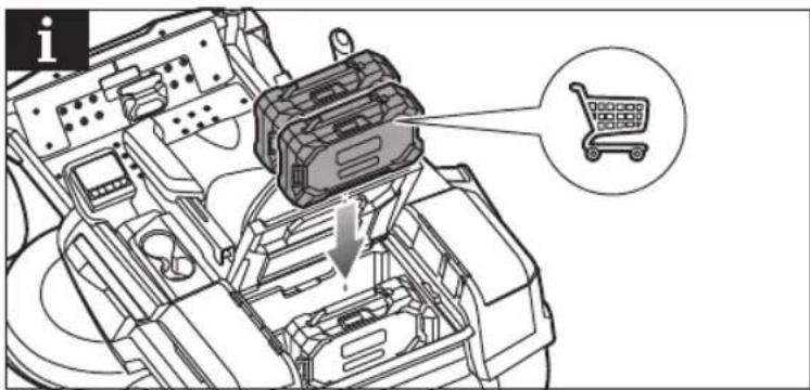 Technical diagram of a vehicle's internal components with an annotated shopping cart icon