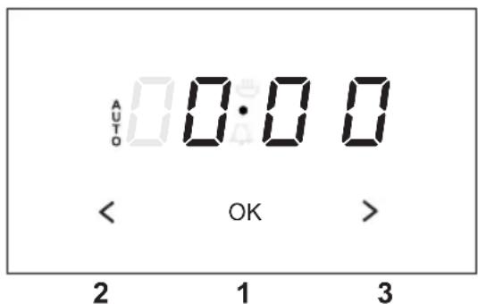 AUTO 0:00 < OK > 2 1 3