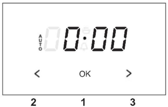 AUTO 0:00 < OK > 2 1 3