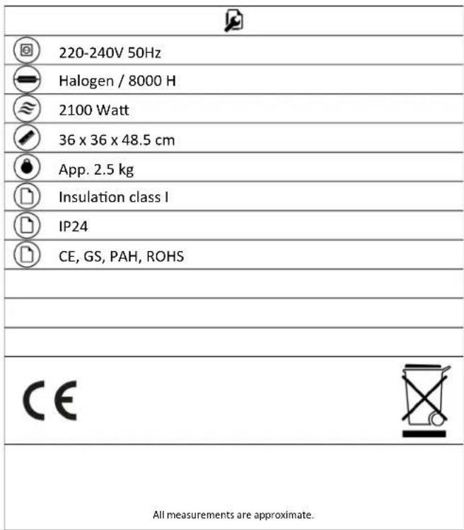 SunRed RSH16 - Disposal of the packaging - 1
