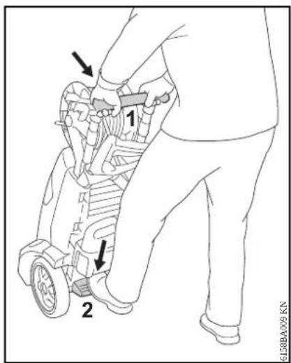 STIHL RE 232 - Transportar o aparelho - 1