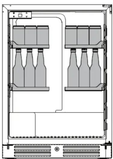 Zephyr Presrv PRKB24C01AG - Installation des étagères en verre - 1