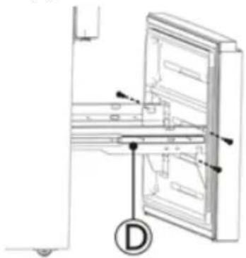 HISENSE FMN551ASF - Désassembler la porte du congélateur - 4