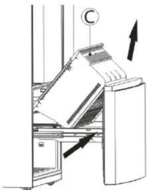 HISENSE FMN551ASF - Disassembling the freezer door - 3