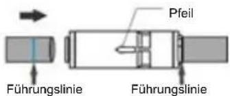 Pfeil Führungslinie Führungslinie