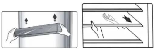 HISENSE FMN551ASF - Glass shelves and Door racks - 1