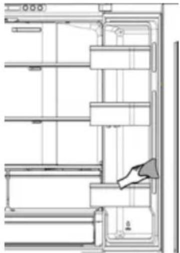 HISENSE FMN551ASF - Limpeza da vedação da porta - 1