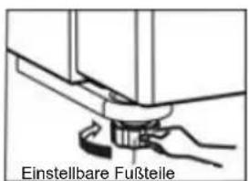 Einstellbare Fußteile