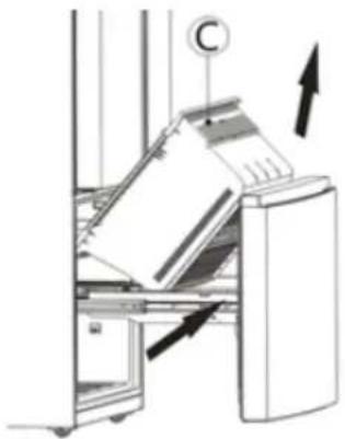 HISENSE FMN551ASF - Désassembler la porte du congélateur - 3