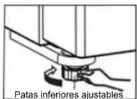 Patas inferiores ajustables