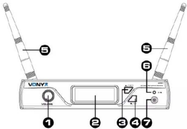 Vonyx WM61B - VOOR- EN ACHTERPANEEL - 1