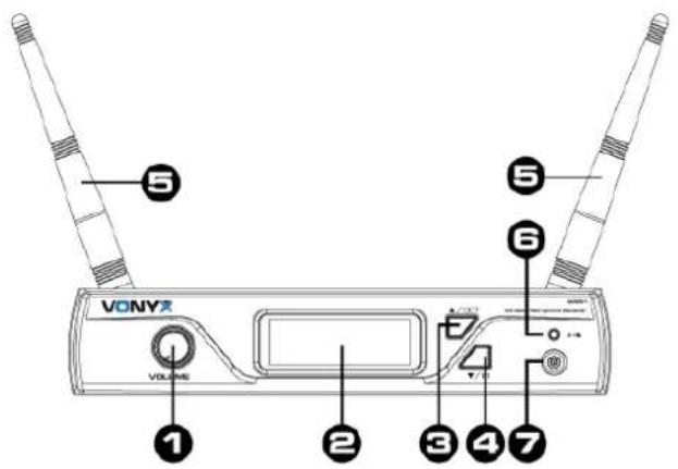 Vonyx WM61B - PANEL FRONTAL Y POSTERIOR - 1