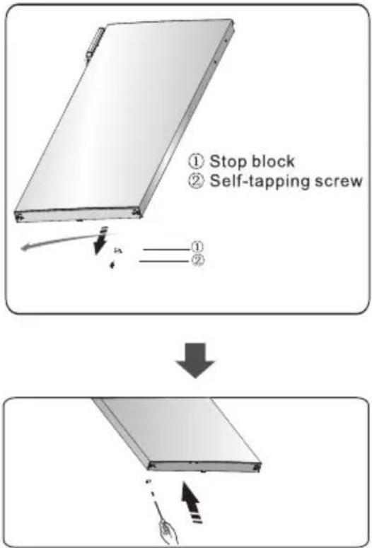 HISENSE FV240N4AW1 - Reversing the door - 11
