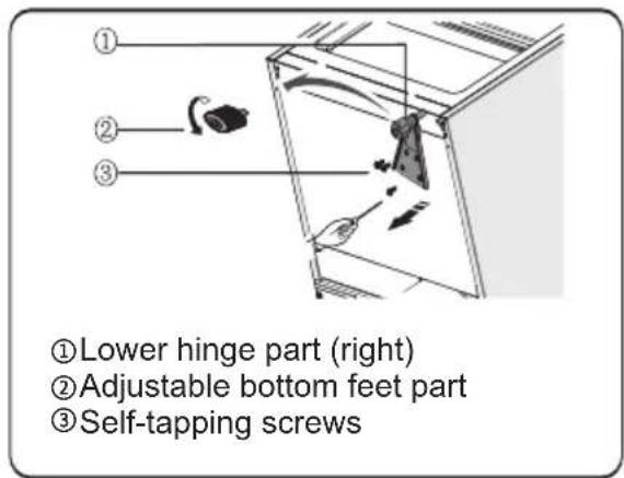 HISENSE FV240N4AW1 - Reversing the door - 12