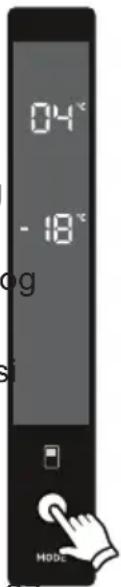 ELECTROLUX LNT7ME32X3 - A fagyasztótér hőmérsékletének beállítása - 1