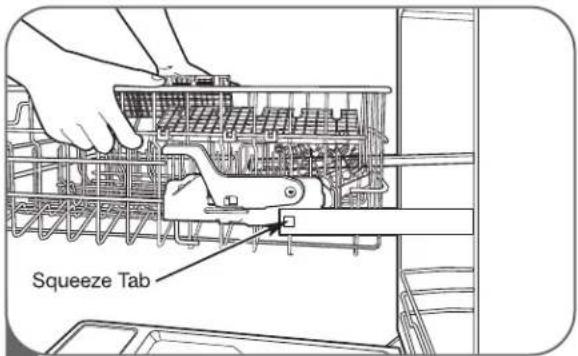 LG Studio LSDF995ST - REMOVING THE UPPER RACK - 1