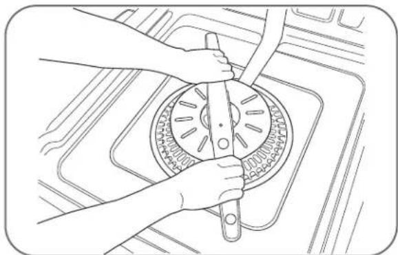 LG Studio LSDF995ST - CLEANING THE LOWER SPRAY ARM - 1